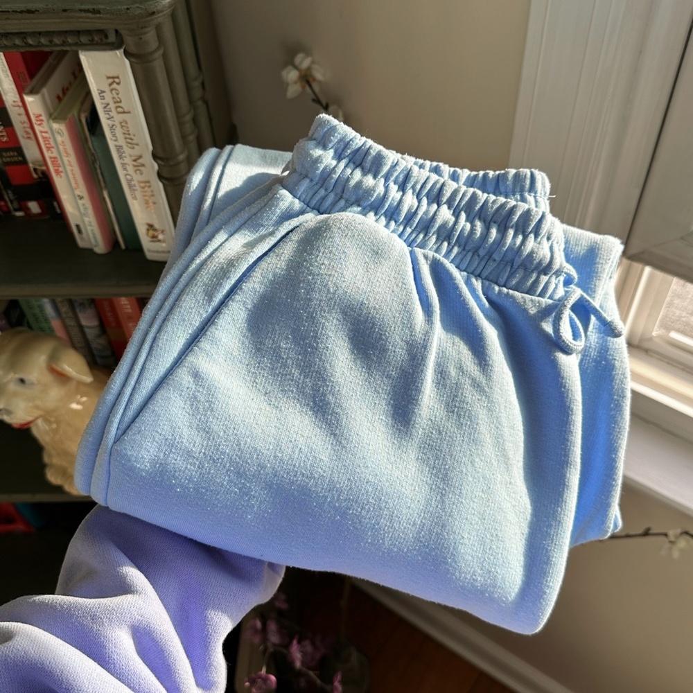Light Blue Zara Joggers Sweatpants - Picture 6 of 9